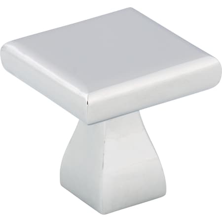 Elements 1" Overall Length Polished Chrome Square Hadly Cabinet Knob 449PC